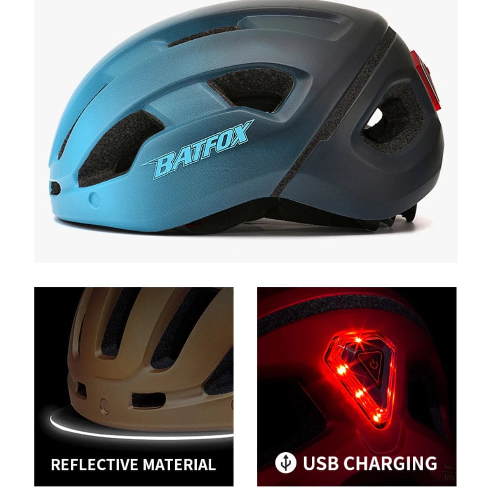 Casque vélo Power Ride visère BATFOX LED