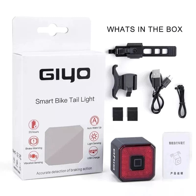 Lumière arrière vélo USB LED GIYO IPX6